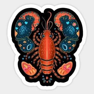 Lobster Valentine Day Sticker